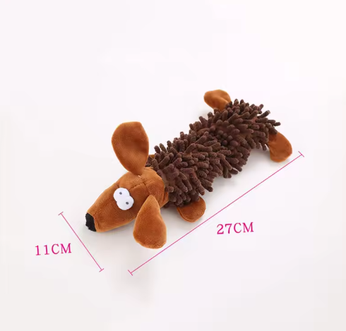 Plush Animal Dog Toy – Durable, Squeaky Chew Toy