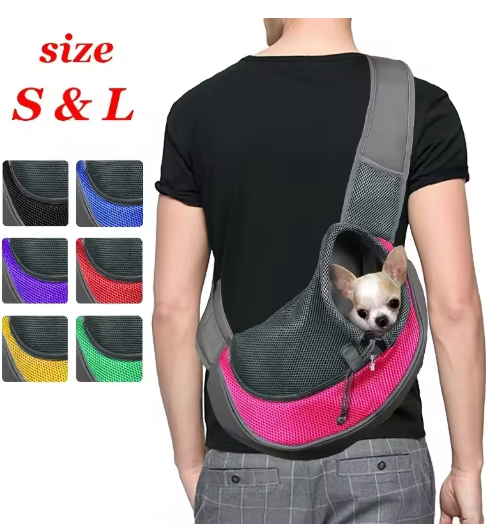 Sling Carrier Bag – Breathable Mesh Crossbody Travel Backpack