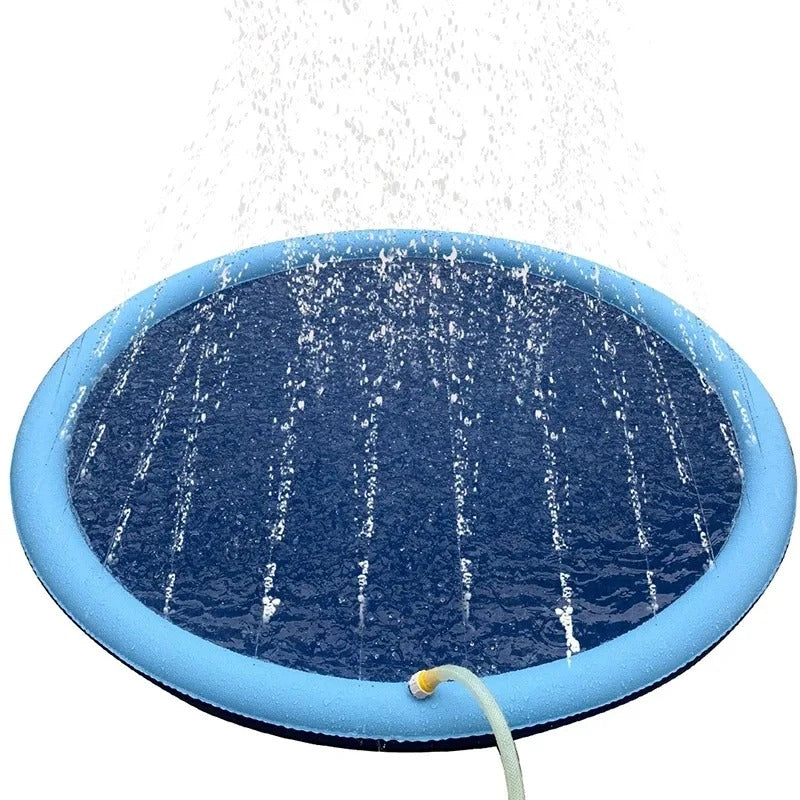 Interactive Dog Sprinkler Pad – Outdoor Summer Cooling Mat & Water Fountain Toy