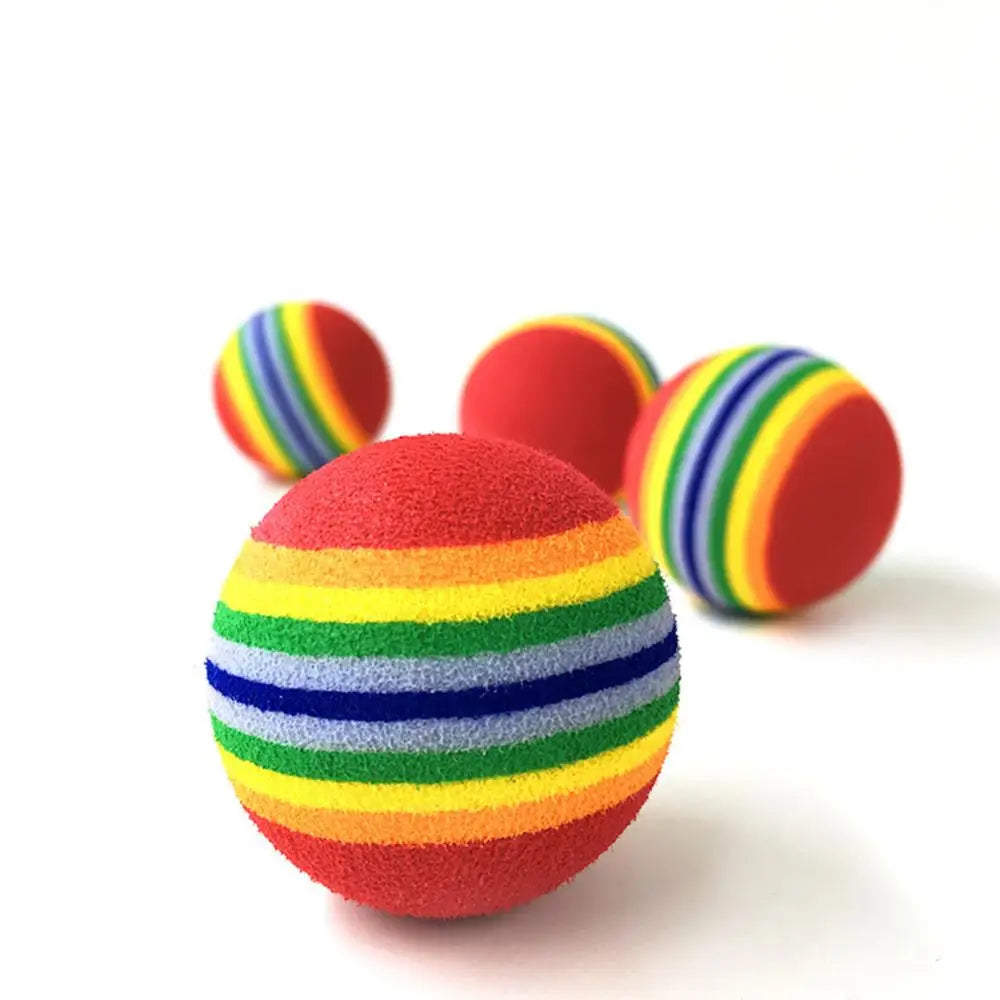 Rainbow Chew Ball for Dogs & Cats