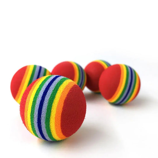 Rainbow Chew Ball for Dogs & Cats