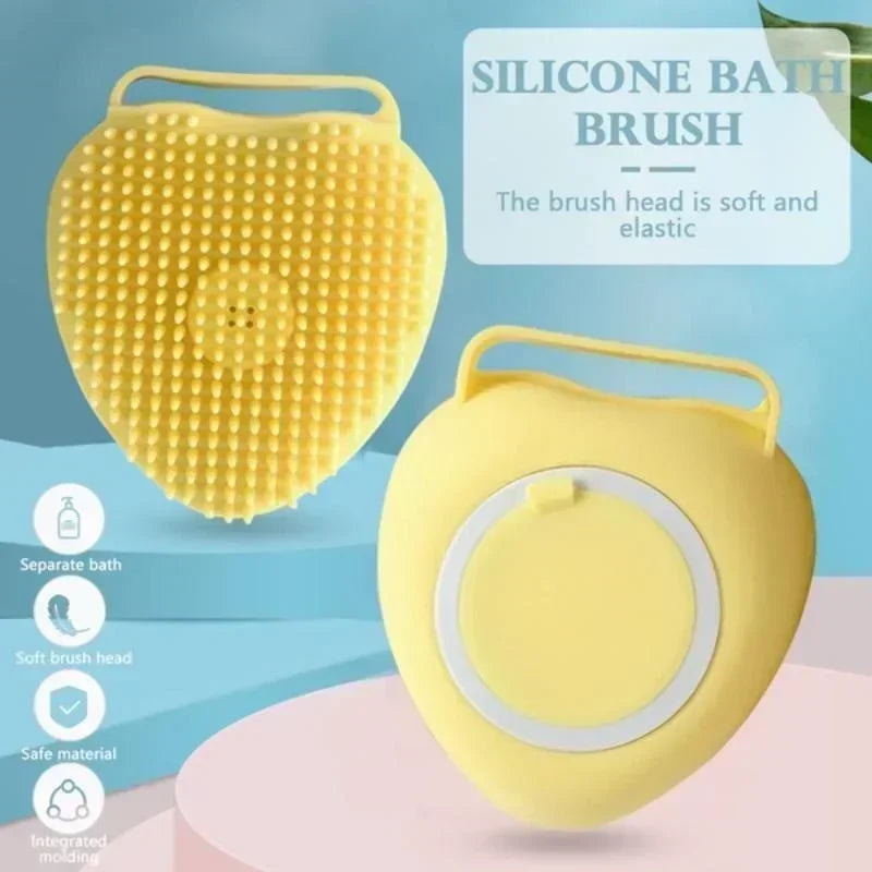 Silicone Pet Grooming Brush & Shampoo Dispenser