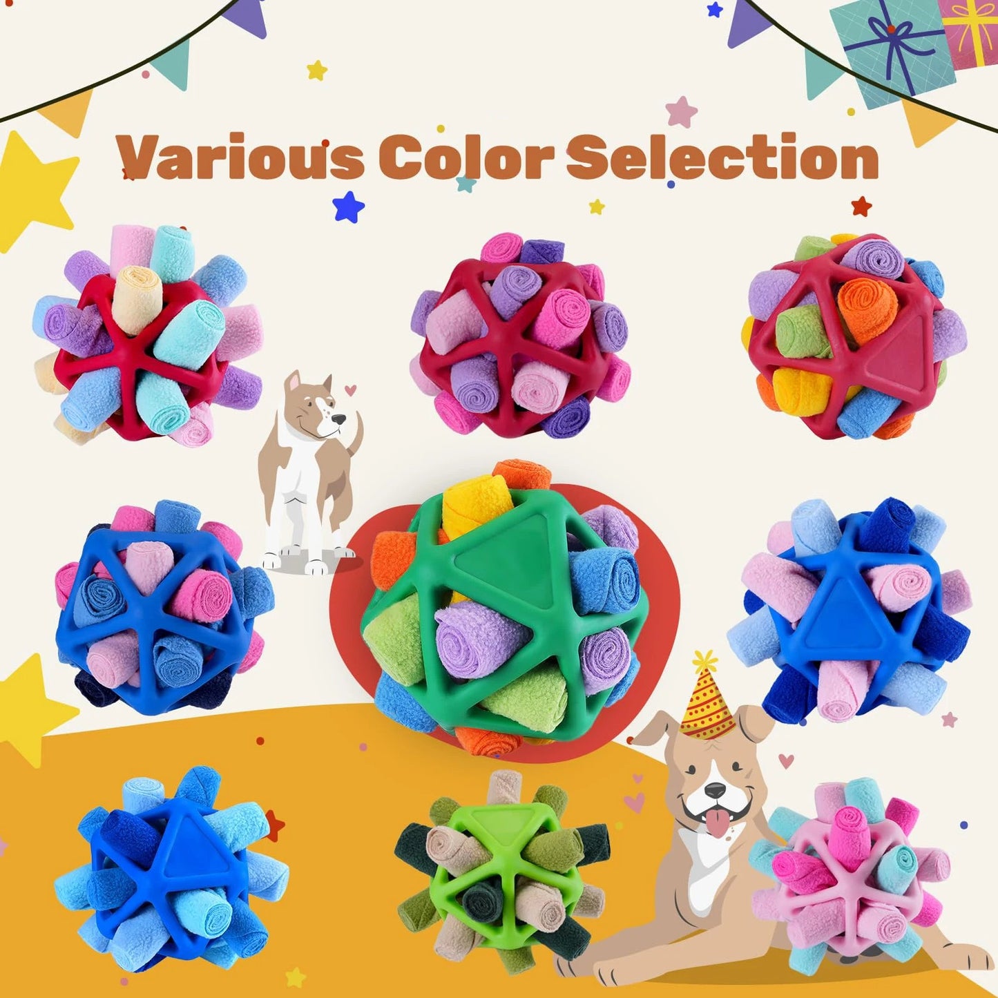 Sniffing Ball – Interactive Shaking & Chew Toy for Dogs with Tooth Cleaning and Training Benefits