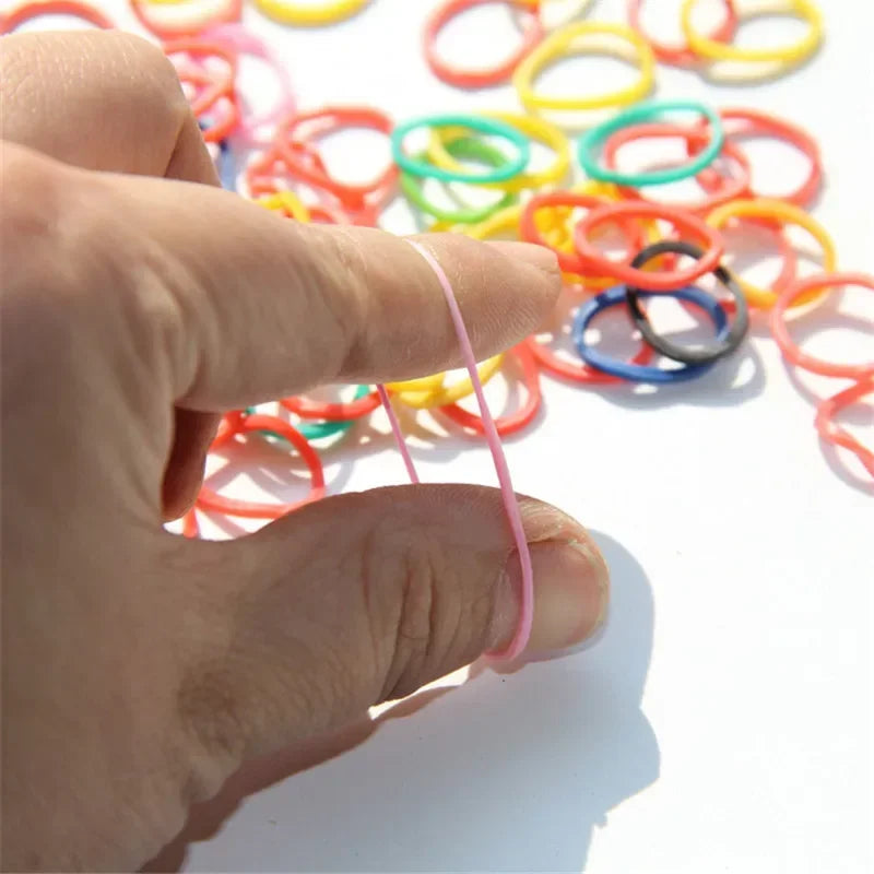 100pcs Colorful Elastic Pet Hair Accessories