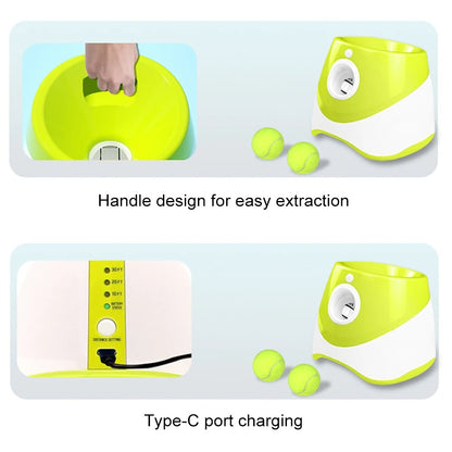 Automatic Dog Ball Launcher – Rechargeable Interactive Tennis Ball Throwing Machine