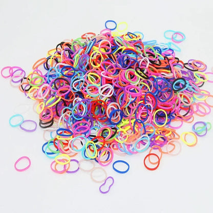 100pcs Colorful Elastic Pet Hair Accessories