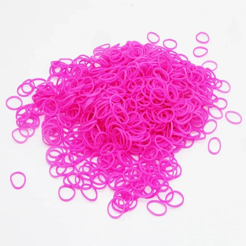 100pcs Colorful Elastic Pet Hair Accessories