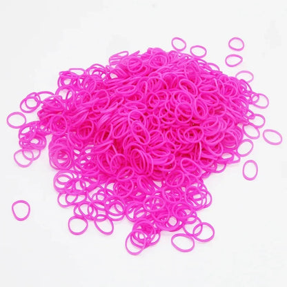 100pcs Colorful Elastic Pet Hair Accessories