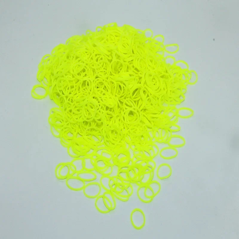 100pcs Colorful Elastic Pet Hair Accessories