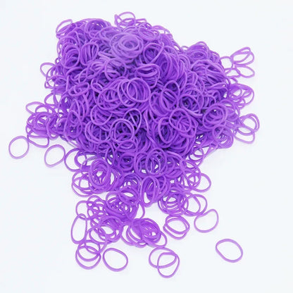100pcs Colorful Elastic Pet Hair Accessories