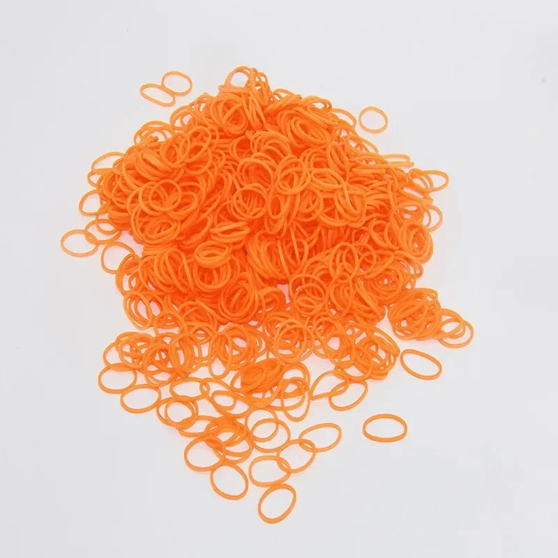 100pcs Colorful Elastic Pet Hair Accessories