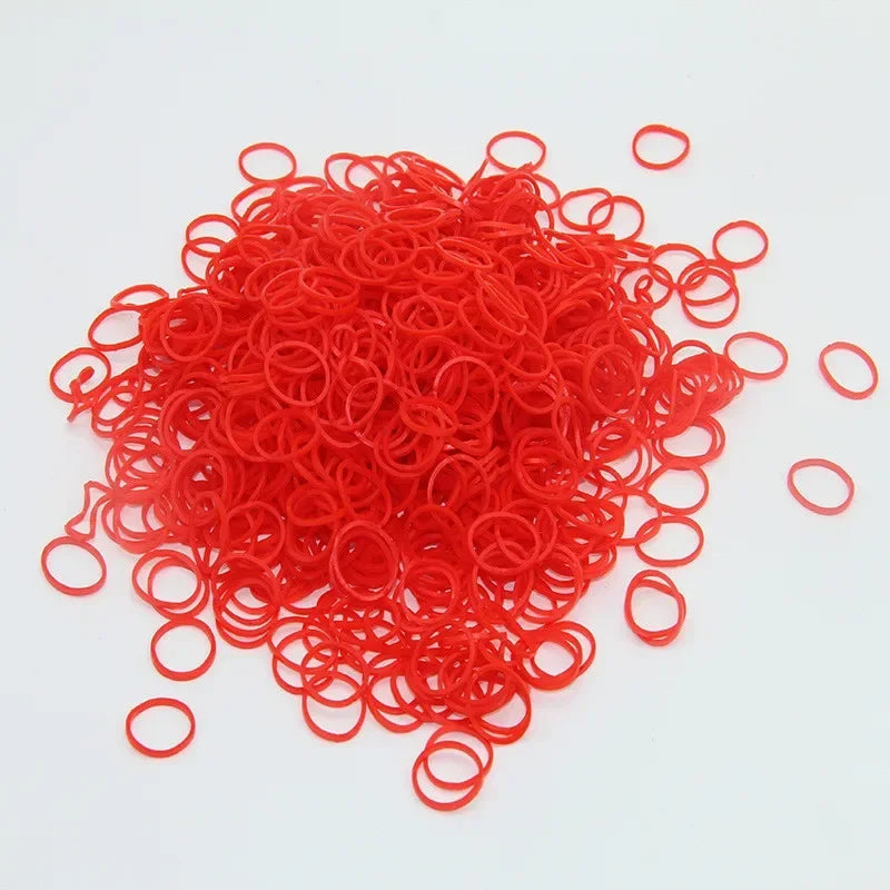 100pcs Colorful Elastic Pet Hair Accessories