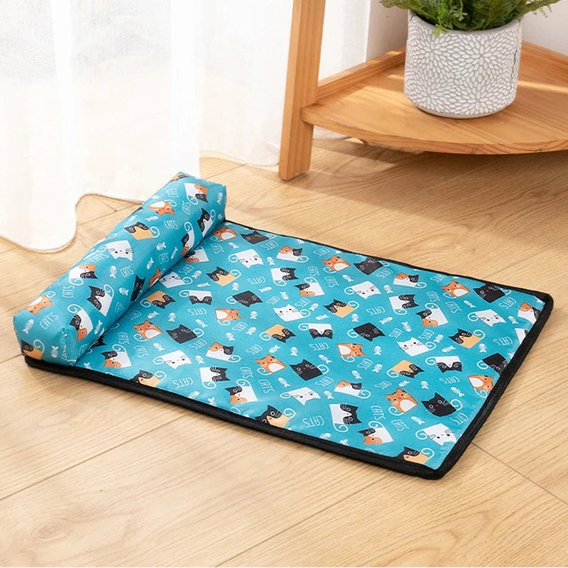 Washable Soft Pet Bed Mat for Dogs & Cats
