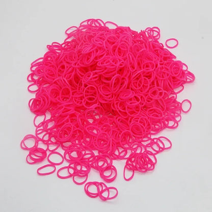 100pcs Colorful Elastic Pet Hair Accessories