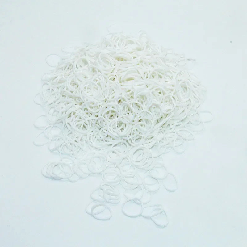 100pcs Colorful Elastic Pet Hair Accessories