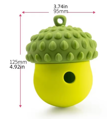 Durable Silicone Food Dispensing & Teething Toy for Puppies and Dogs