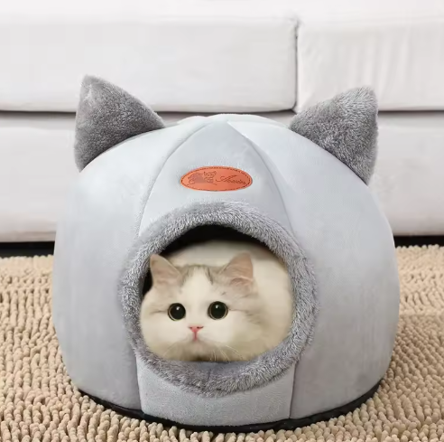 Non-Slip Pet Bed – Odor-Free, Moisture-Proof, Durable House for Cats & Small Dogs