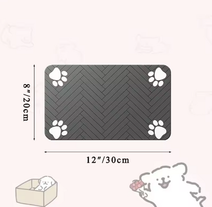 Waterproof Pet Feeding Mat – Quick-Dry Placemat with Non-Slip Rubber Backing for Dogs & Cats