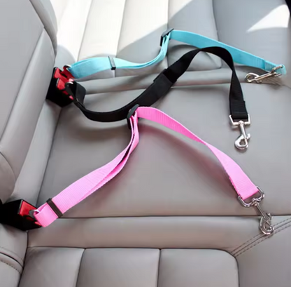 Adjustable Pet Car Seat Belt – Vehicle Safety Harness Clip