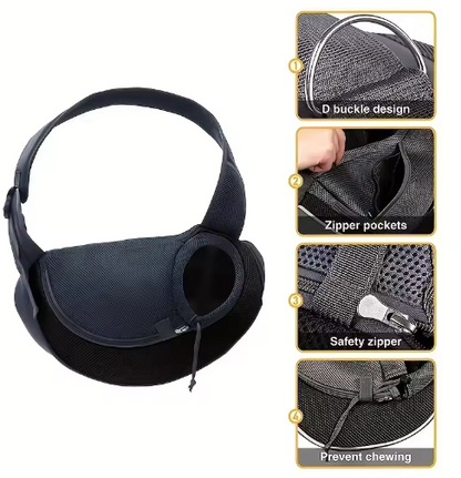 Sling Carrier Bag – Breathable Mesh Crossbody Travel Backpack