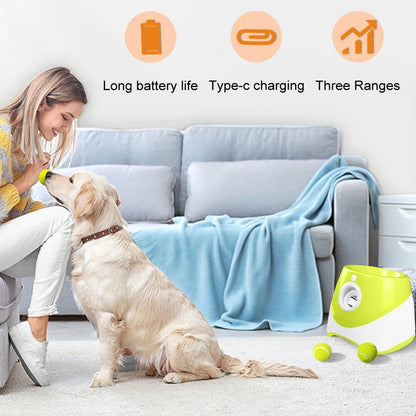 Automatic Dog Ball Launcher – Rechargeable Interactive Tennis Ball Throwing Machine