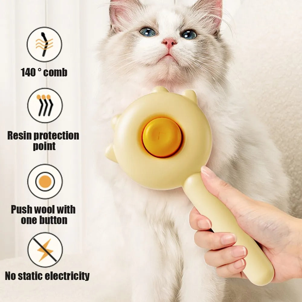 Grooming Brush – Pet Hair Remover & Massage Comb for Cats, Dogs, and Puppies