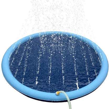 Interactive Dog Sprinkler Pad – Outdoor Summer Cooling Mat & Water Fountain Toy