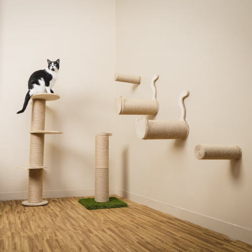 Wall-Mounted Cat Scratcher Steps & Activity Tree